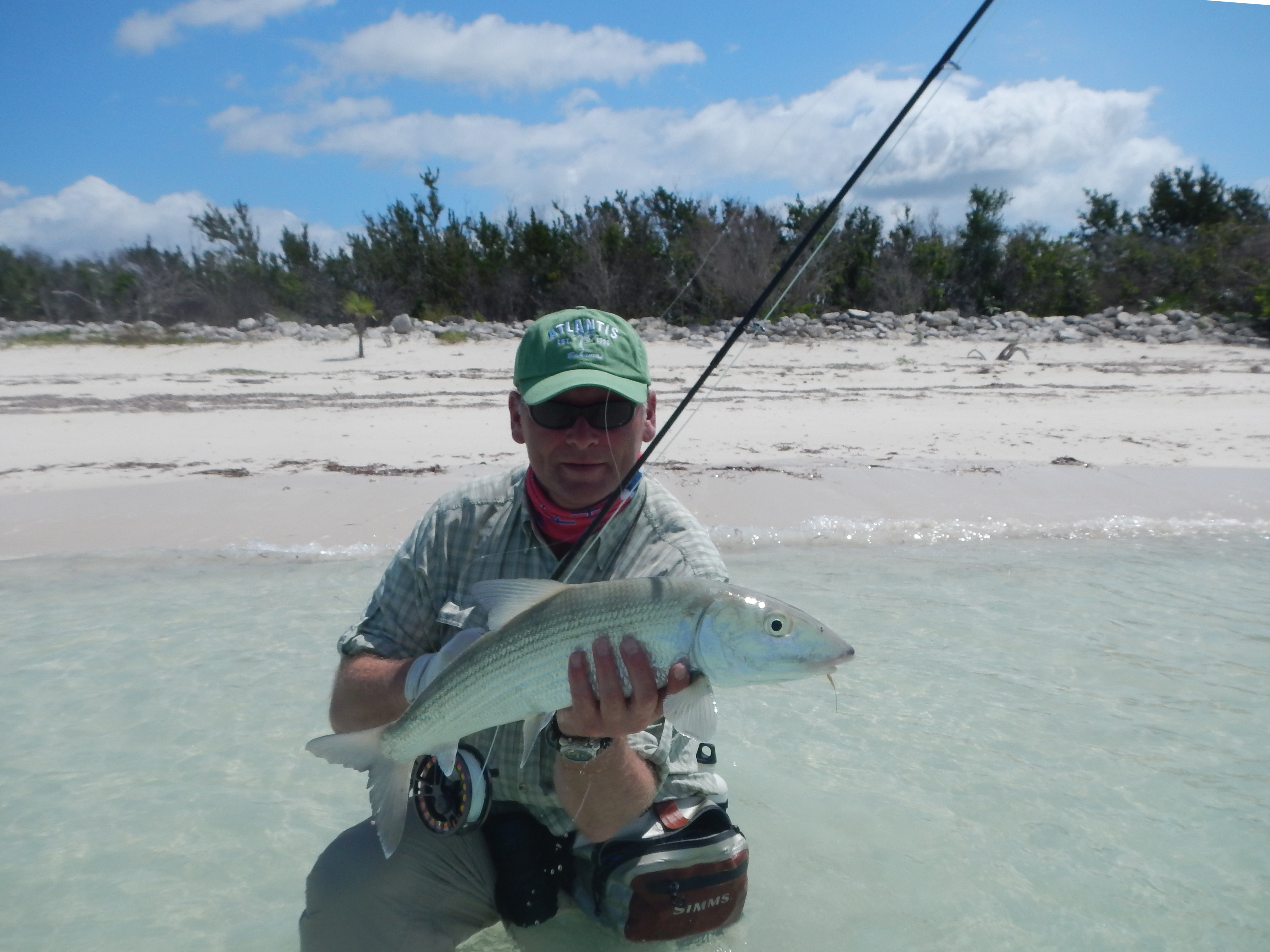Bonefish with fly